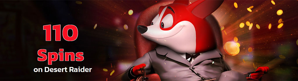 110 Free Spins at Red Dog Casino 1