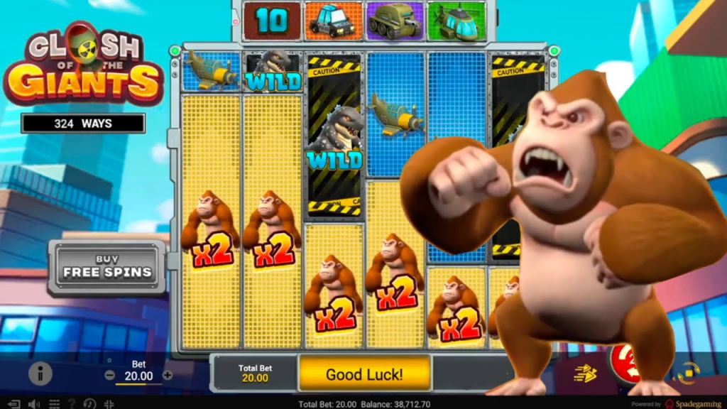 Clash of the Giants Slot at Red Dog Casino 1
