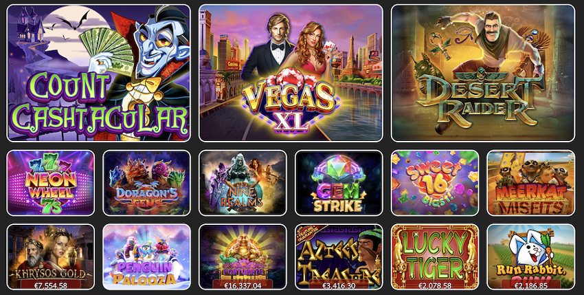 The most popular slot machines at Red Dog Casino 2