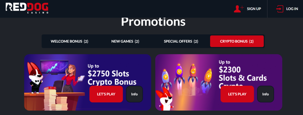 Red Dog Crypto Casino Review