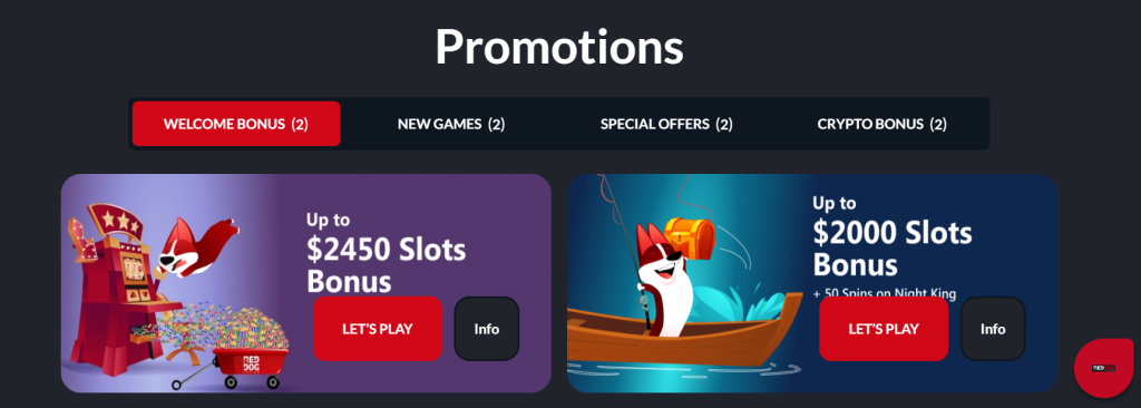 100 Free Spins at Red Dog Casino: Claim Reward! 2